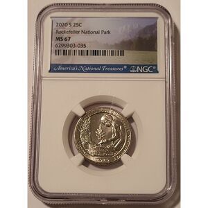 2020 S Rockefeller NP Quarter MS67 NGC